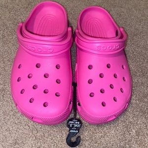 CROCS|Brand New Electric Pink Classic Clogs|Neon Pink Uni-Sex Crocs|7 M, 9 W